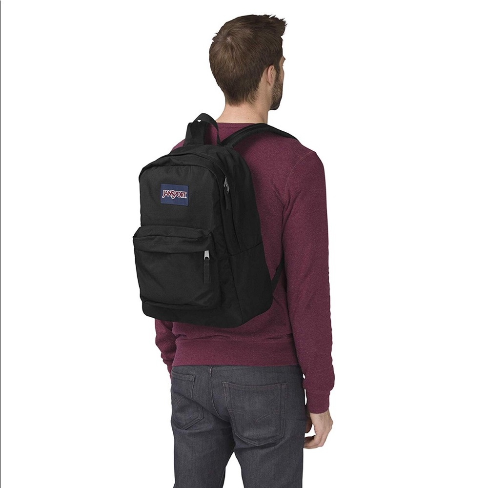 JANSPORT Superbreak Black Backpack #1 Seller $36 - Picture 3 of 6